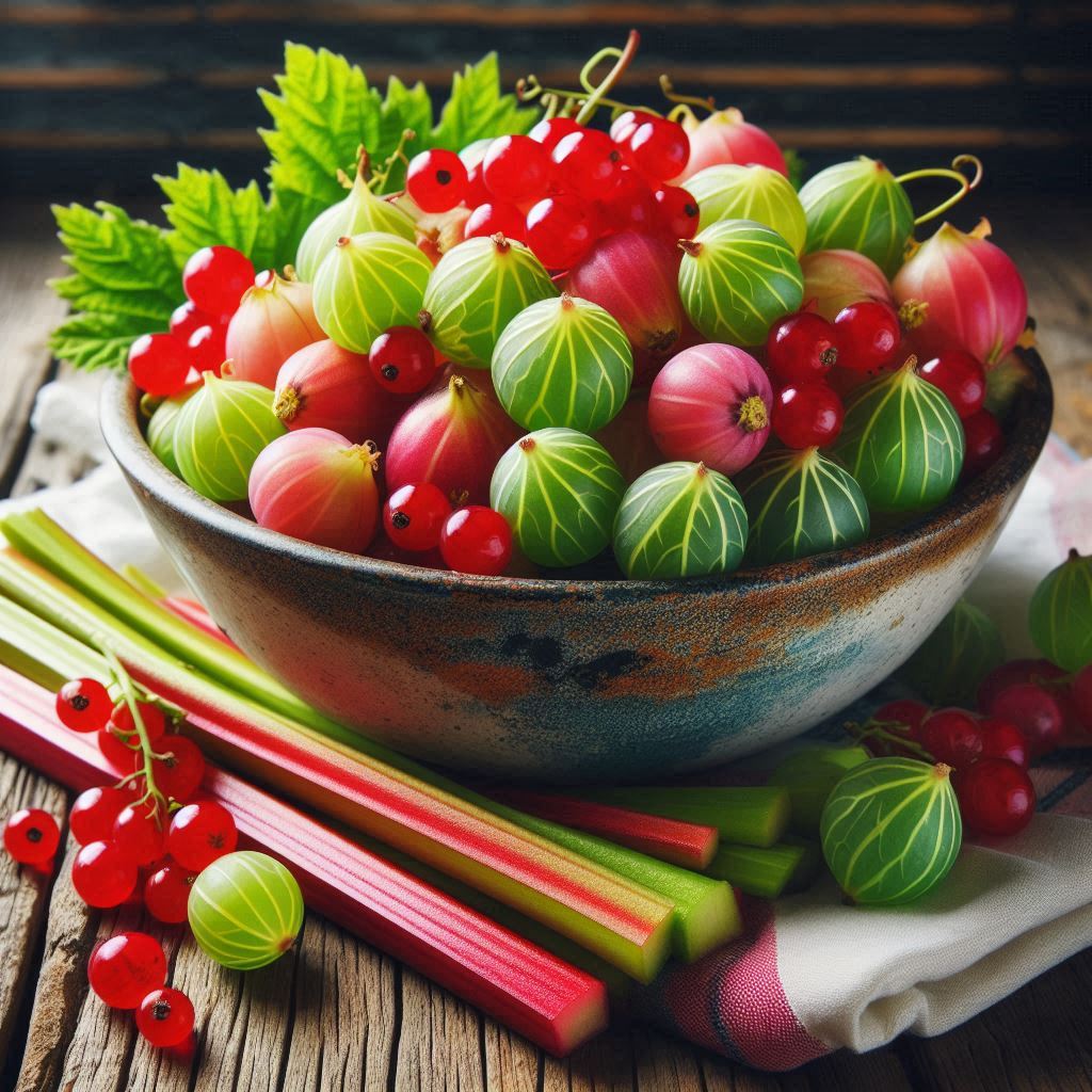 Gooseberry & Rhubarb Deli Pot