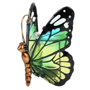 Butterfly Wax Burner / Oil Burner with Glass Wings - Green